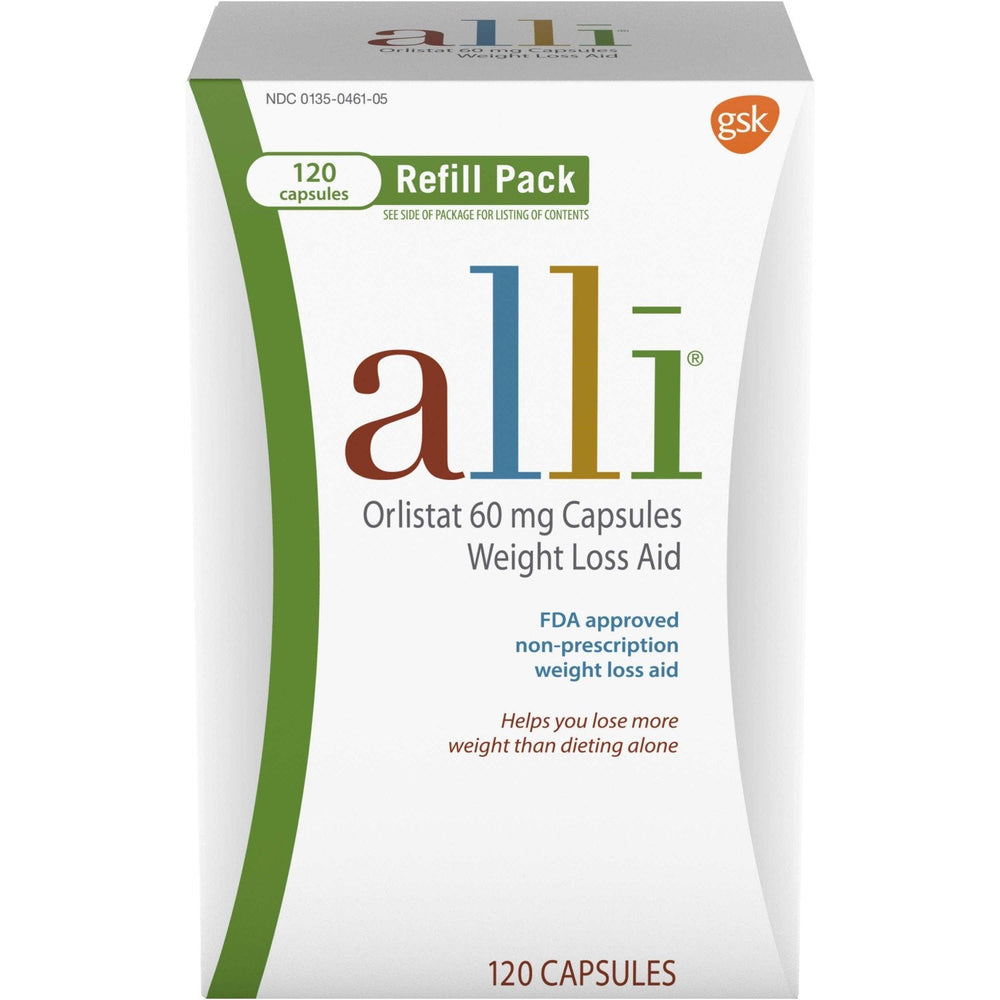 alli® Orlistat 60 mg — 120 Capsules Refill Pack