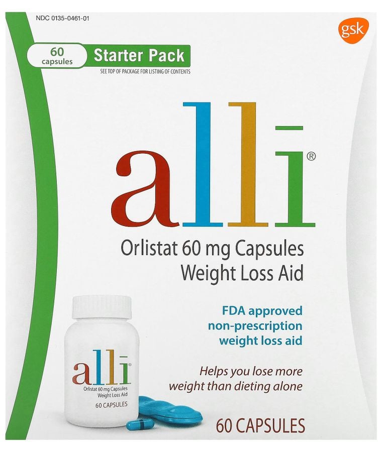 alli Orlistat 60 mg 60 capsules Starter Pack